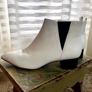 Nine West White Booties